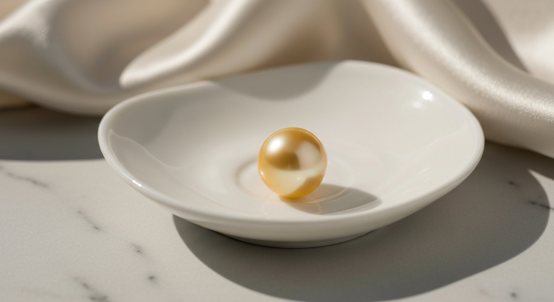 Large golden South Sea pearl — the queen of cultured pearls