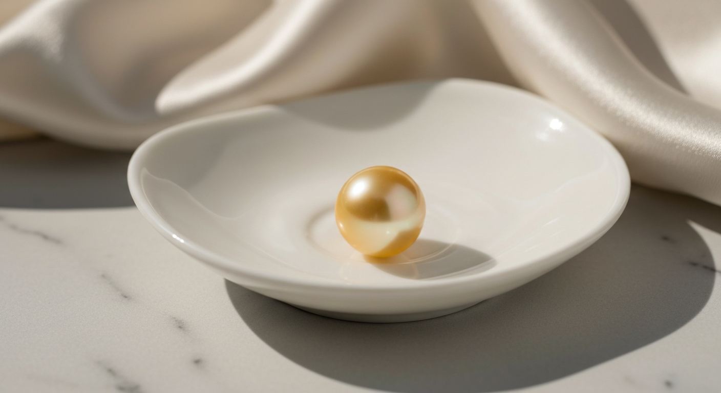 Large golden South Sea pearl — the queen of cultured pearls